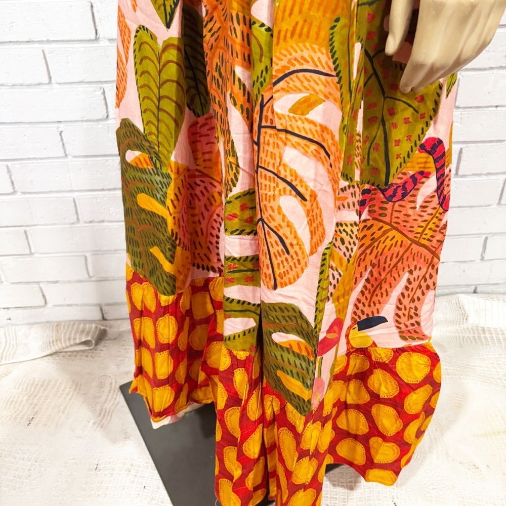 Farm Rio Women’s‎ Summer Dream Ruffle Hem Maxi Dress - Picture 3 of 11